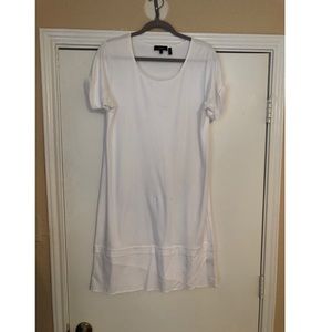 Theory white mini dress